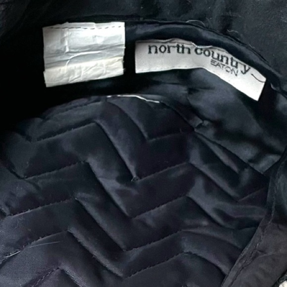 EATON North Country Vintage Herringbone Wool Beret Newsboy Cabby Hat Ear Flap M